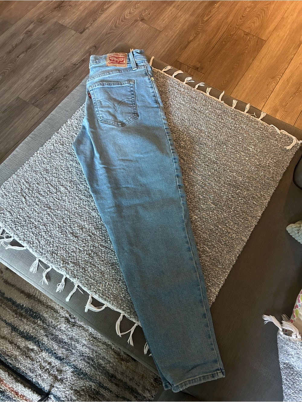 Levi's Medium Blue High-Waist Mom Jeans